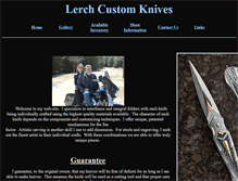 Tablet Screenshot of lerchcustomknives.com